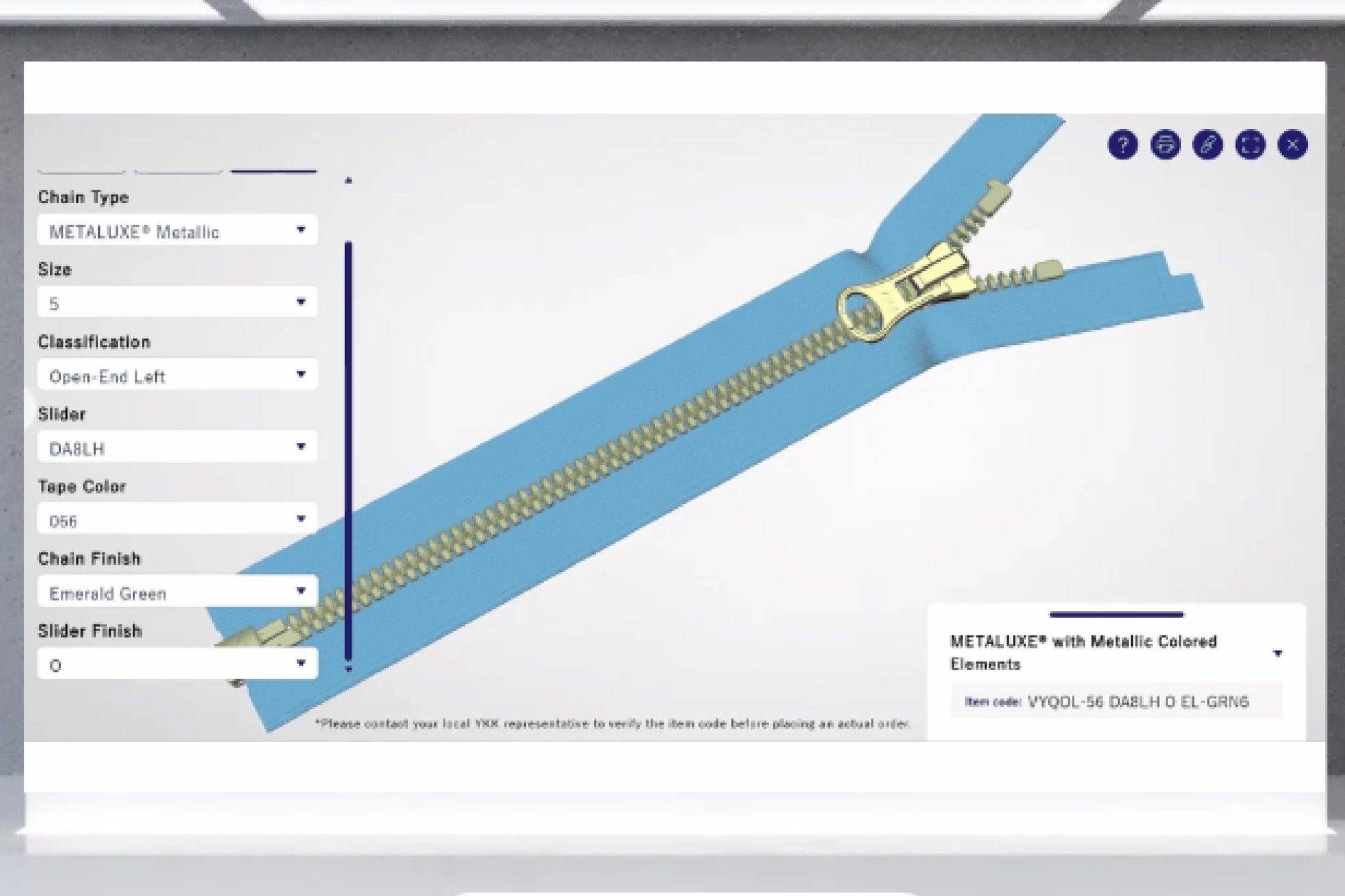 YKK trim creator