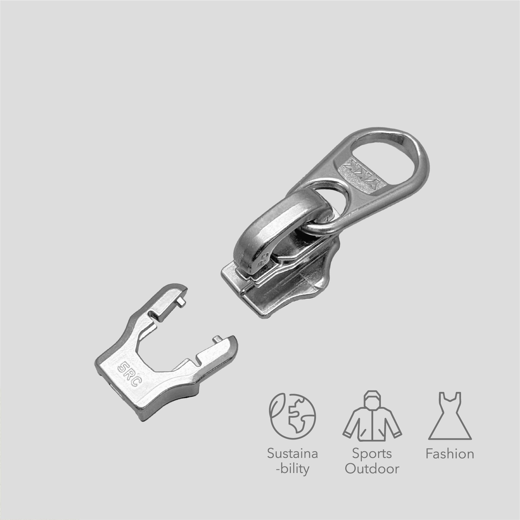 TITAS 2025 microsite zipper image -400x400_#16 DF78W_Revived Replacement Slider for Racquet Coil Zipper No.5​