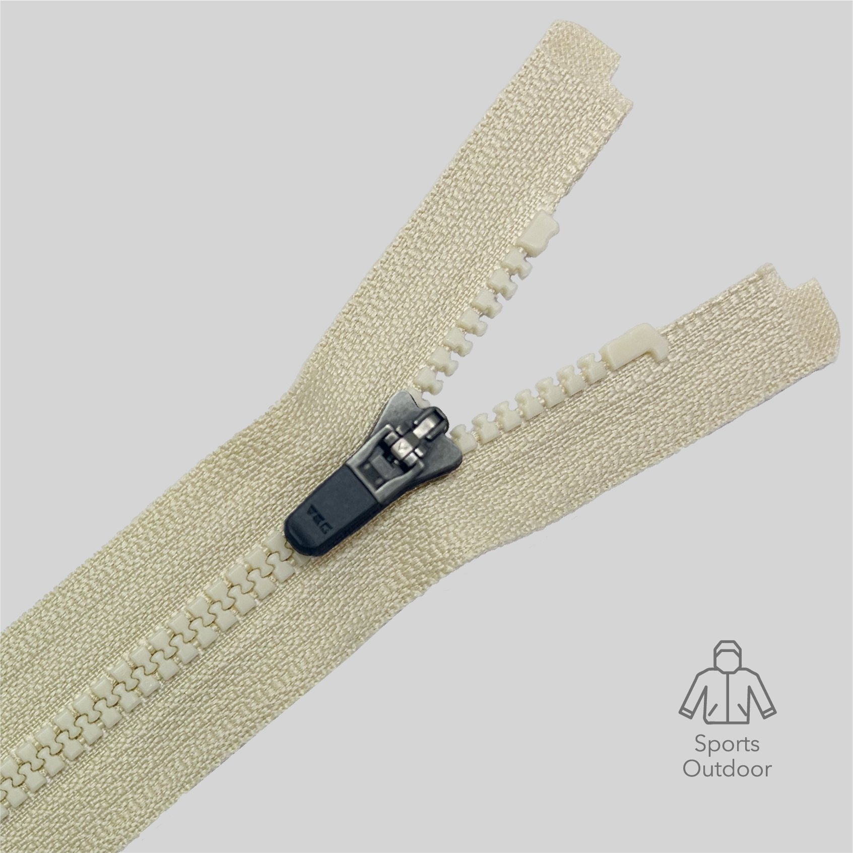 TITAS 2025 microsite zipper image -400x400_#26 VSOR-39 DS5YG H3 PB12 GREEN-F KENSIN N-ANTI NEWKOB4 OP-NW2P R-CUT​_Laser Cut Tape Zipper